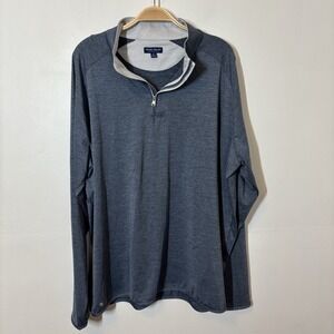 Peter Millar Crown Crafted Stealth Performance Pullover‎ XXL Navy Quarter Zip